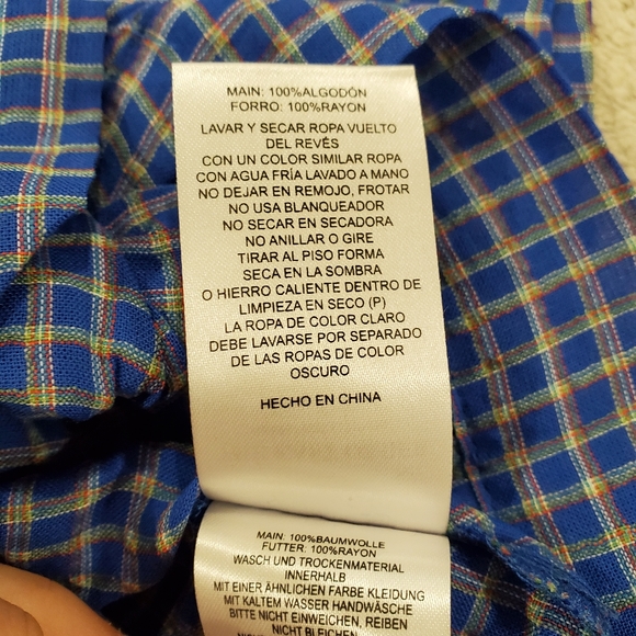 The East Order NWT Mahlia Top Cobalt Check Small - Picture 7 of 9